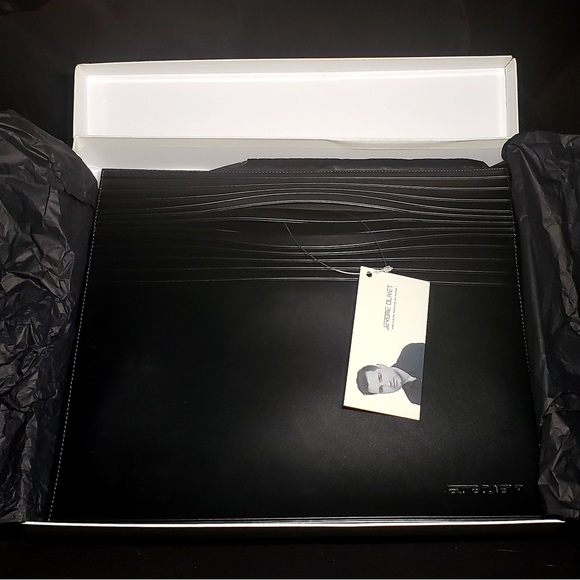 Black Leather Lecturer Portfolio - Jerome Olivet - BRAND NEW - Picture 4 of 7